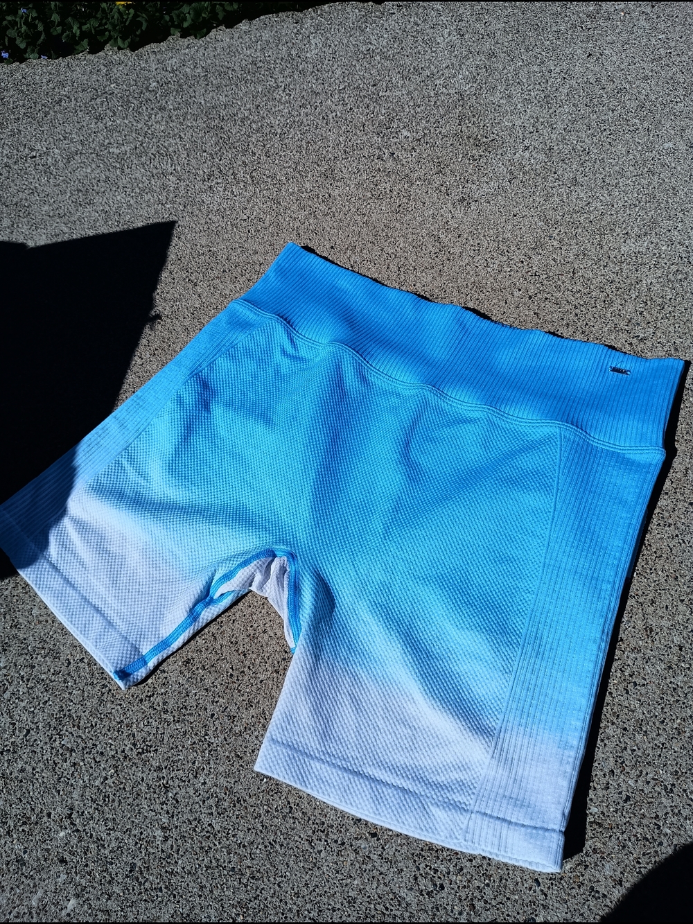 PINK Victoria's Secret Bright Blue Ribbed Pullover